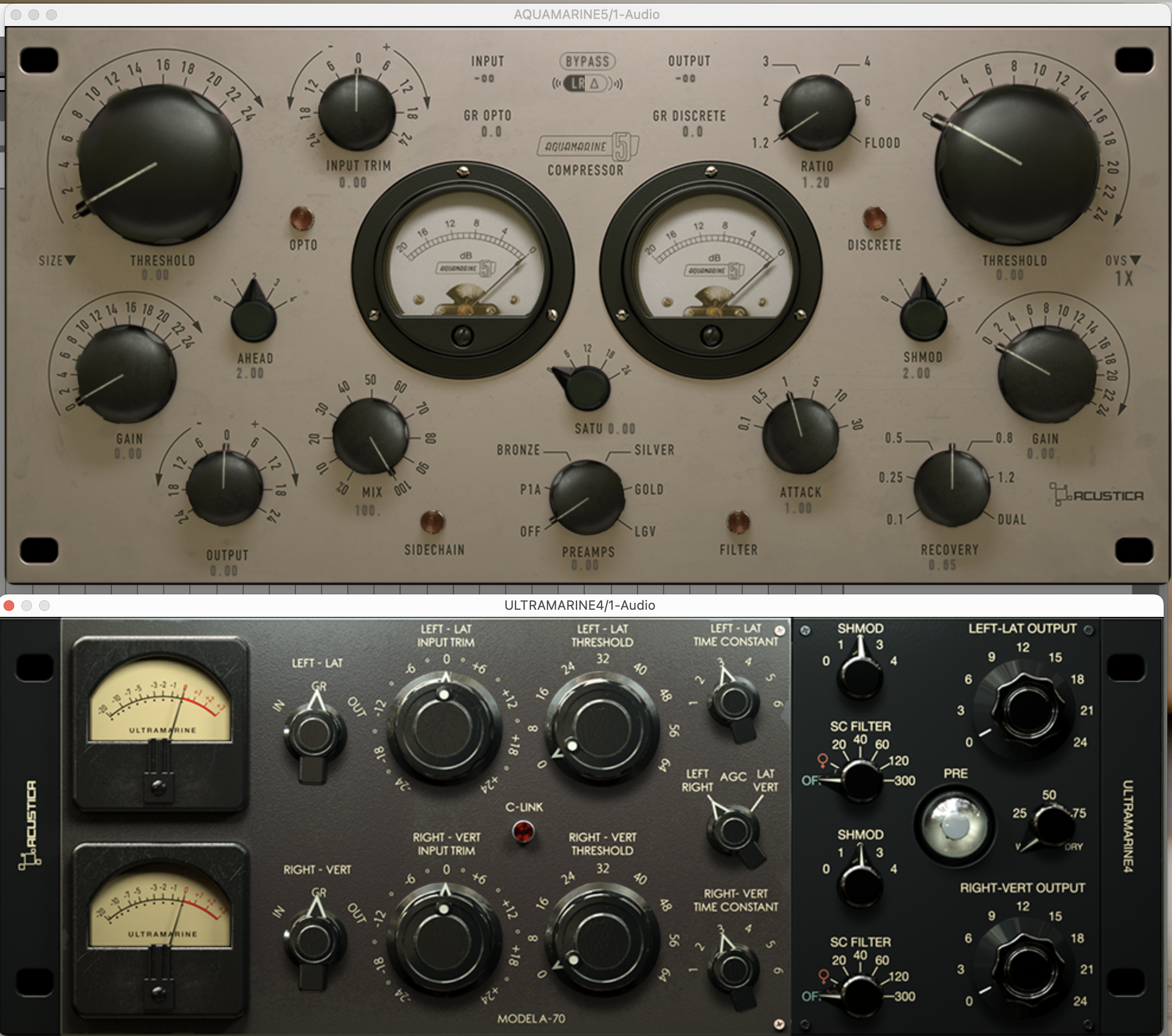 Acustica Audio Aquamarine 5 + Ultramarine 4